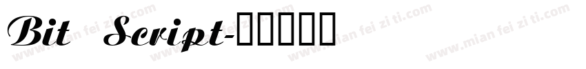 Bit Script字体转换
